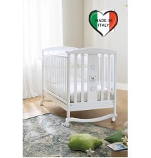 PALI Кровать Little Baby (Little Royal B), цвет белый/серо-песочный