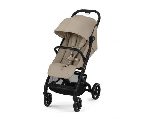 Коляска прогулочная Cybex Beezy с бампером и дождевиком 2024 Almond Beige