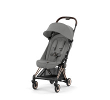 Коляска прогулочная Cybex Coya шасси Rosegold + дождевик Mirage Grey