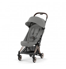 Коляска прогулочная Cybex Coya шасси Rosegold + дождевик Mirage Grey