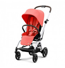 Коляска прогулочная Cybex Beezy с бампером и дождевиком 2024 Hibiscus Red