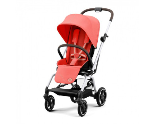 Коляска прогулочная Cybex Beezy с бампером и дождевиком 2024 Hibiscus Red