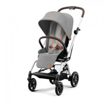 Коляска прогулочная Cybex Eezy S Twist+ 2 SLV с дождевиком Fog Grey