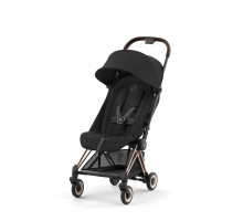 Коляска прогулочная Cybex Coya шасси Rosegold + дождевик Sepia Black