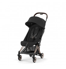 Коляска прогулочная Cybex Coya шасси Rosegold + дождевик Sepia Black