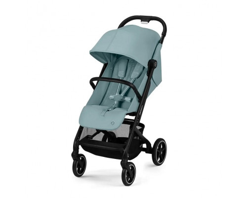 Коляска прогулочная Cybex Beezy с бампером и дождевиком 2024 Stormy Blue