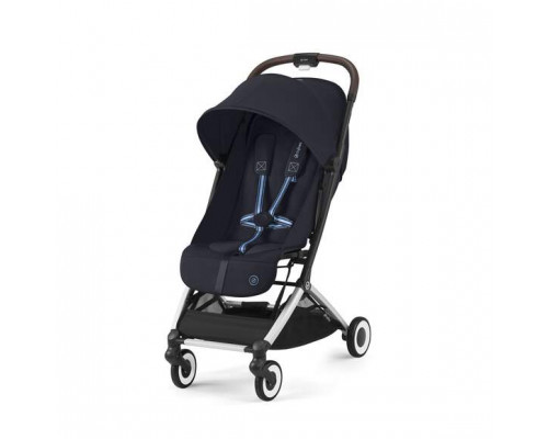 Коляска прогулочная Cybex Orfeo + дождевик dark blue