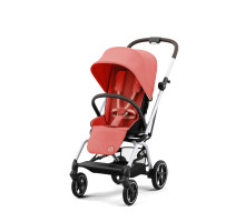 Коляска прогулочная Cybex Eezy S Twist+ 2 SLV с дождевиком Hibiscus Red