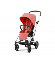 Коляска прогулочная Cybex Eezy S Twist+ 2 SLV с дождевиком Hibiscus Red