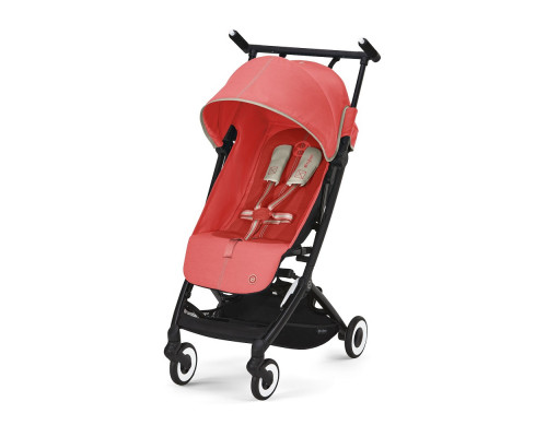 Коляска прогулочная Cybex Libelle + дождевик Hibiscus Red