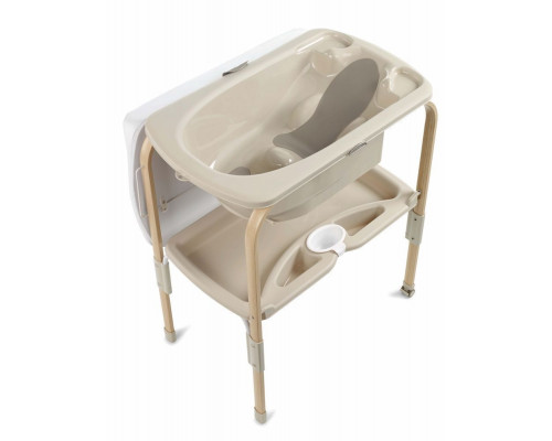 JANE bundle: кровать Baby Side, стульчик Mila, пеленальный столик Flip, Glitter Nature Edition