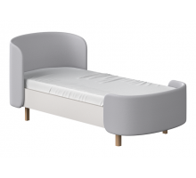 Кровать подростковая KIDI Soft размер М (серый)