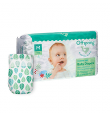 Offspring подгузники M 6-10 кг 42 штук Листочки