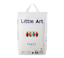 Little Art трусики-подгузники детские, размер M, 6-9 кг, 56 штук