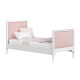 Кровать подростковая Elit (белый, розовая ткань)