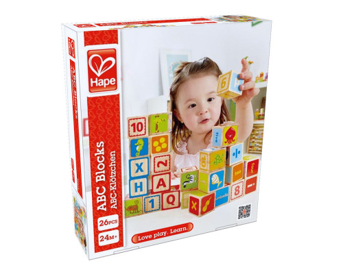 Hape кубики ABC 24 элемента