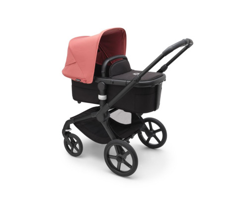 Bugaboo Fox5 коляска 2 в 1 Black/ Midnight Black/ Sunrise Red