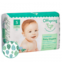 Offspring подгузники S 3-6 кг 48 штук Листочки