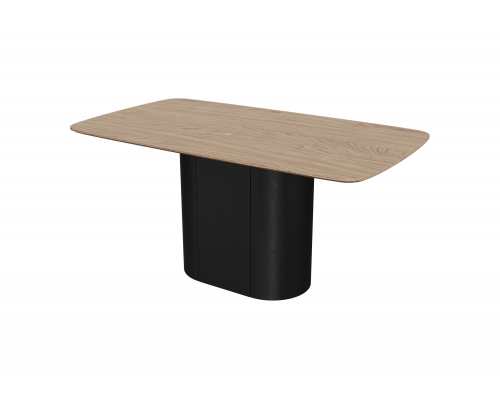 Стол обеденный Type прямоугольный 160*90 см (натуральный дуб, черный)