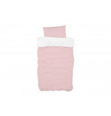 Постельное бельё в детскую кроватку (розовый, сатин)