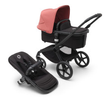 Bugaboo Fox5 коляска 2 в 1 Black/ Midnight Black/ Sunrise Red