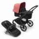 Bugaboo Fox5 коляска 2 в 1 Black/ Midnight Black/ Sunrise Red