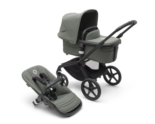 Bugaboo Fox5 коляска 2 в 1 Black/ Forest Green/ Forest Green complete