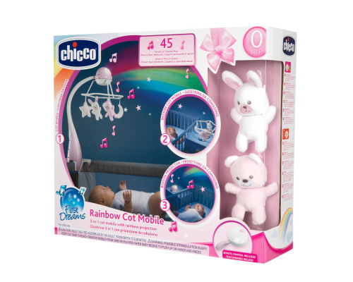 Chicco мобиль-проектор Радуга, розовый