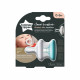 Tommee Tippee соска-пустышка силиконовая Breast-like, 0-6 мес., 2 шт.