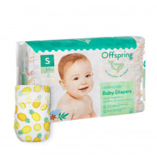 Offspring подгузники S 3-6 кг 48 штук Ананасы