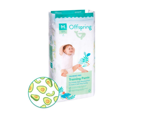 Offspring трусики-подгузники M 6-11 кг 42 штуки Авокадо