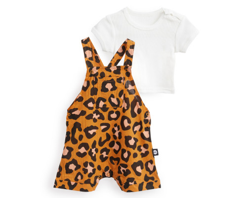 Happy Baby комплект детский: футболка и полукомбинезон Leo