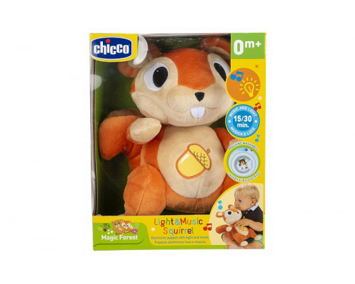 Chicco игрушка мягкая музыкальная Белка