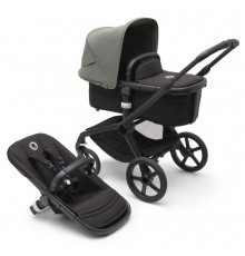 Bugaboo Fox5 коляска 2 в 1 Black/ Midnight Black/ Forest Green