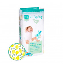 Offspring трусики-подгузники M 6-11 кг 42 штуки Лимоны