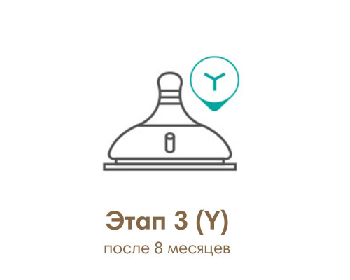 Mother-K Соска от 8 мес. для силиконовой бутылочки этап 3