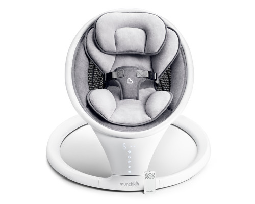 Munchkin шезлонг ультралегкий для новорожденных Swing с поддержкой Bluetooth®. белый