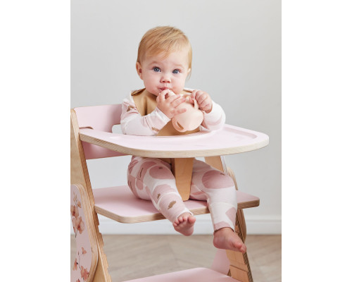Happy Baby стульчик для кормления Calmy, розовый