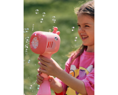 Happy Baby генератор мыльных пузырей bubble gun pink