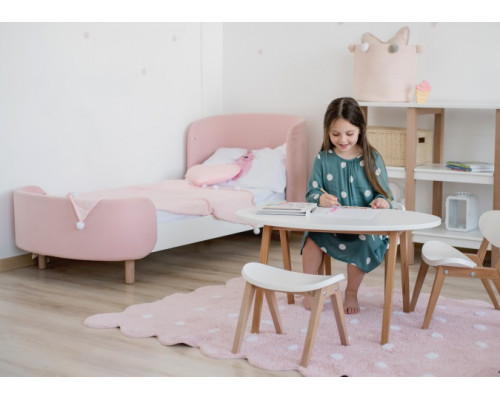 Кровать KIDI Soft для детей от 3 до 7 лет (розовый)