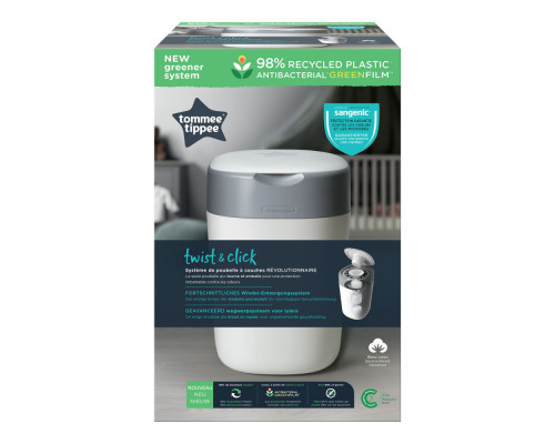 Tommee Tippee утилизатор подгузников, накопитель для использованных подгузников Twist & Click, white