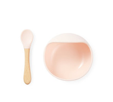 Happy Baby посуда силиконовая набор, light pink