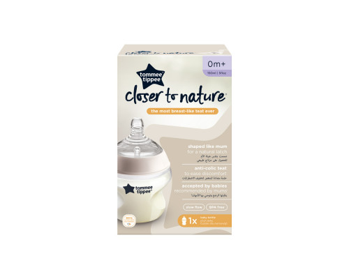 Tommee Tippee бутылочка для кормления Closer to nature®, 150 мл., 0+