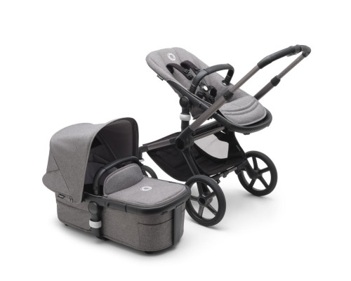 Bugaboo Fox5 коляска 2 в 1 Graphite/ Grey Melange/ Grey Melange complete