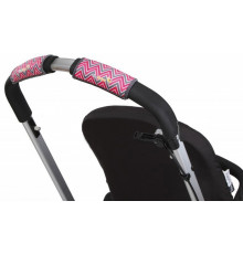 Citygrips Чехлы на ручки для универсальной коляски Chevron Baby Pink