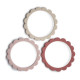 MUSHIE прорезыватель 3 штуки Flower Bracelet Blush/Rose/Shifting Sand