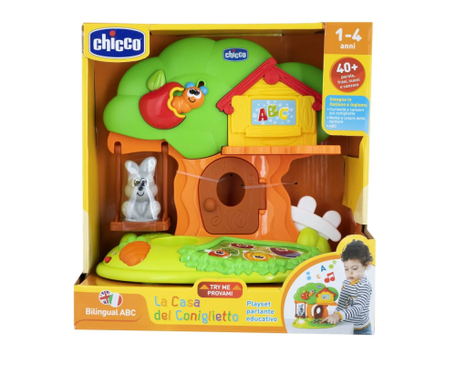 Chicco игрушка говорящий домик Bunny House рус/англ