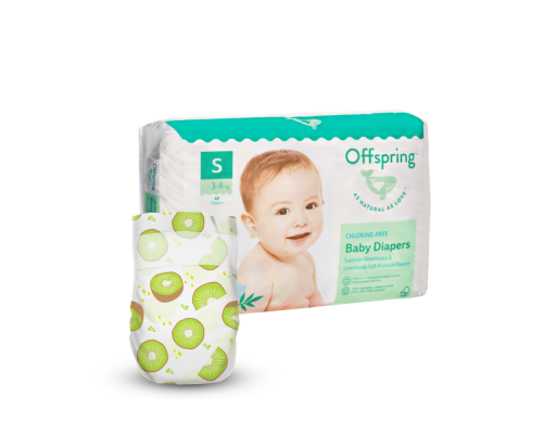 Offspring подгузники S 3-6 кг 48 штук Киви