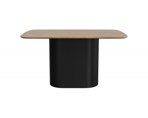 Стол обеденный Type прямоугольный 140*90 см (натуральный дуб, черный)