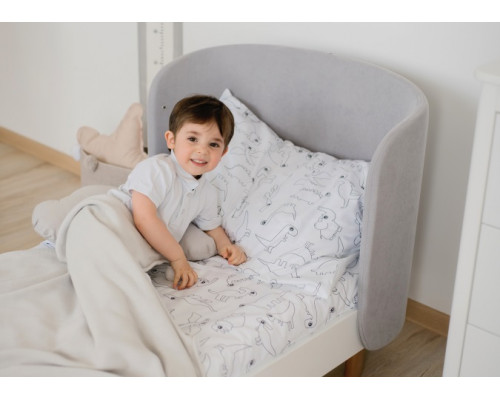 Кровать KIDI Soft для детей от 2 до 4 лет (серый)